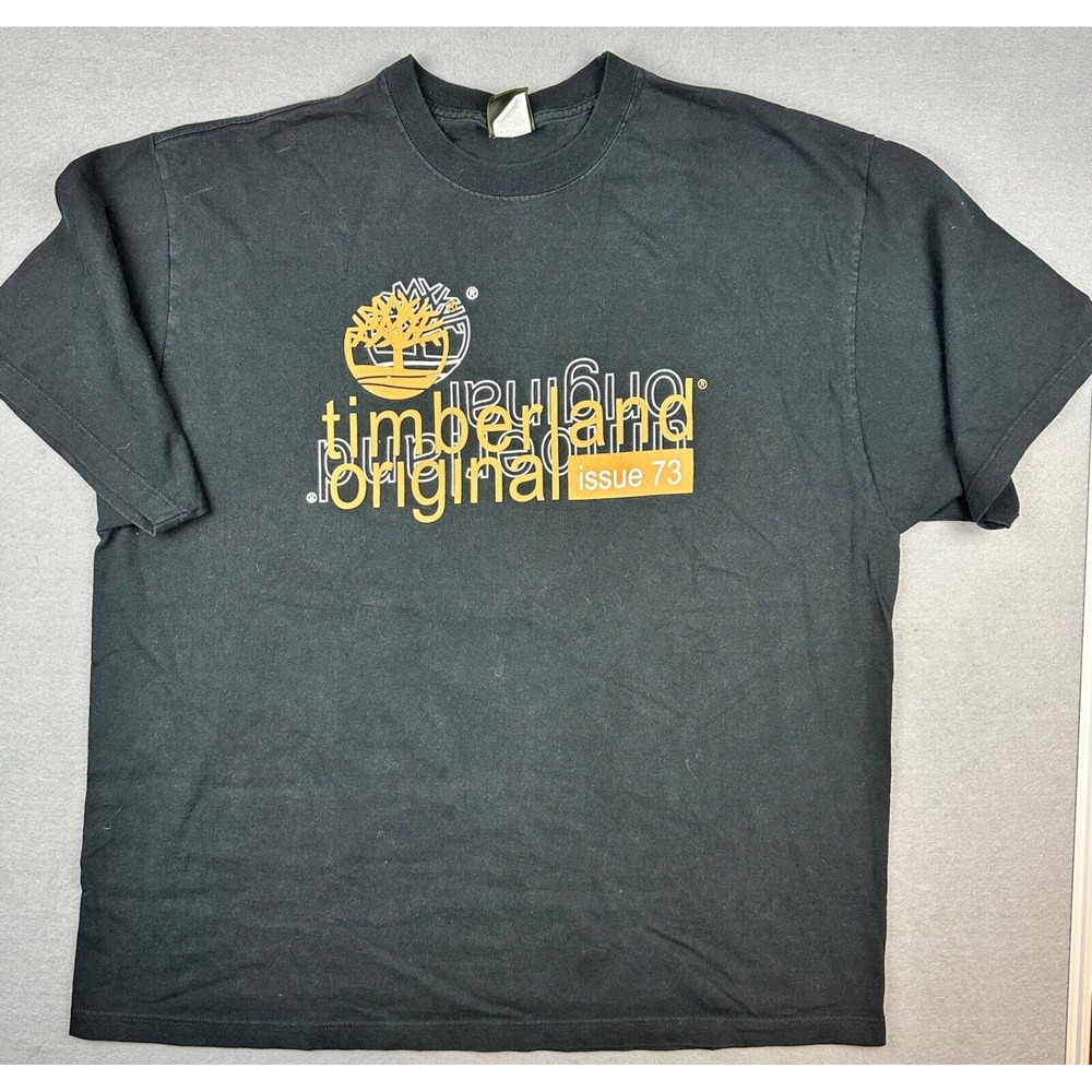 Vintage 90s Timberland Original T-Shirt Mens Size XXL Black Short Sleeve